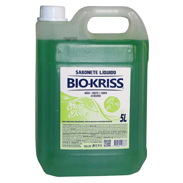 Sabonete Liquido Cremoso Erva-Doce 5L | Bio-Kriss