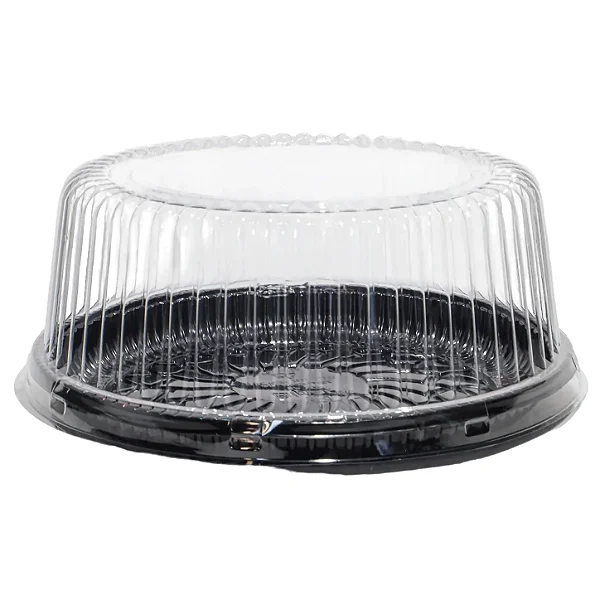 Embalagem PET Redonda para Bolo com Tampa BP-32 Média • Bipack