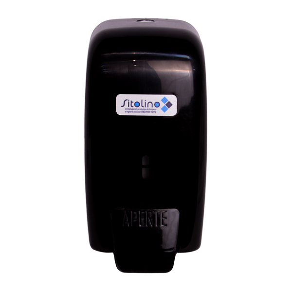 Dispenser com Reservatório para Sabonete Espuma Preto | Exaccta