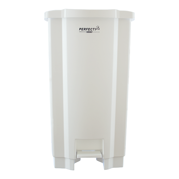 Lixeira 100L Branca com Pedal | PerfectPro