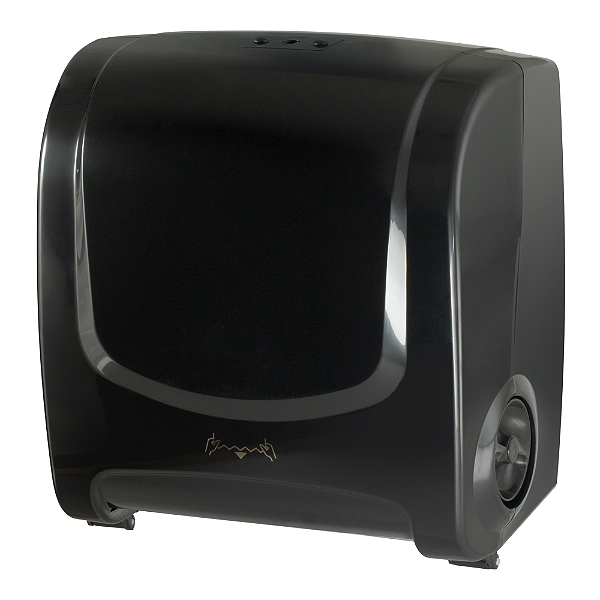 Dispenser para Papel Toalha Bobina Auto Corte Preto • Plestin