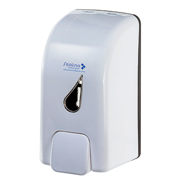 Dispenser Branco com Reservatório 450ml para Sabonete Líquido Espuma • Dropy