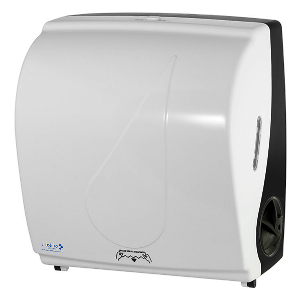 Dispenser Branco para Papel Toalha Bobina Auto Corte • Dropy