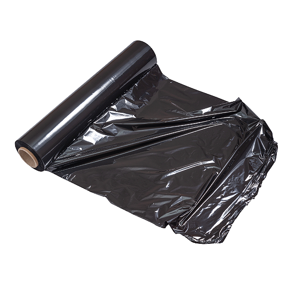 Plástico Filme Stretch Preto 50cm com 240m