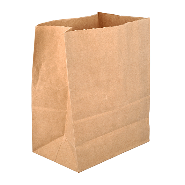 Saco de papel Kraft 5kg 18x28x10cm Liso para Delivery com 100 Unidades