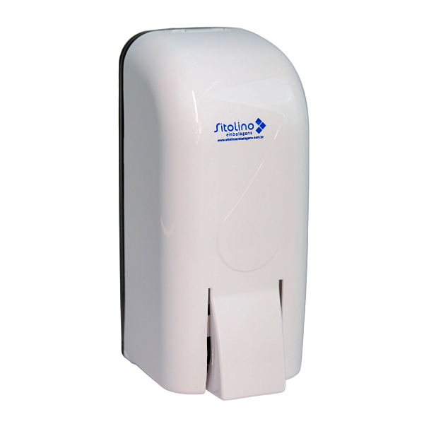 Dispenser Branco com Reservatório 850ml para Sabonete Líquido Cremoso • Dropy
