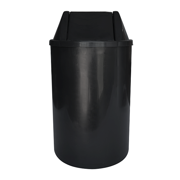 Cesto para Lixo 15L Preto com Tampa Basculante