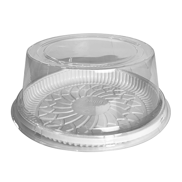Embalagem para Bolo PET Premium Branca BP-32 com Tampa Média | Bipack