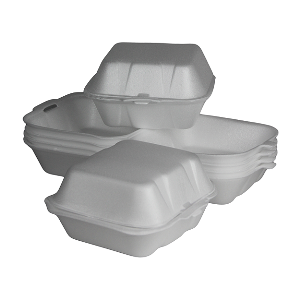 Embalagem para Hambúrguer EPS TH-03 Branca | Totalplast