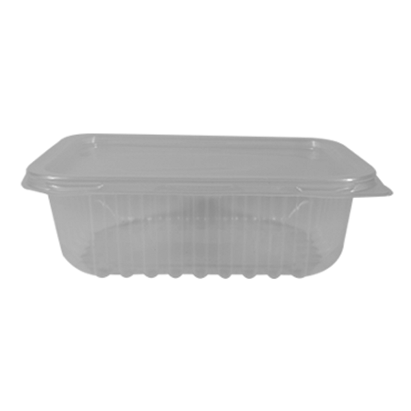 Kit Pote e Tampa PP Retangular 500ml | Totalplast