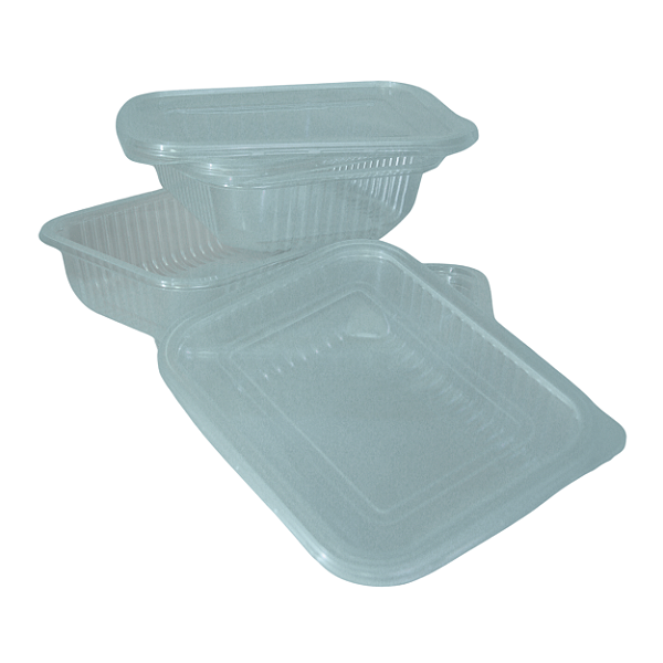 Kit Pote Retangular PP 1200ml | Rioplastic