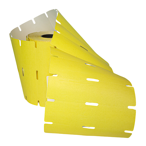 Etiqueta Amarela com Cola para Gondola com 30m