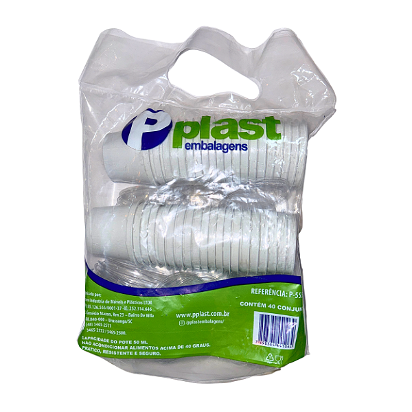 Pote para Molho 50ml com 40 unidades | Pplast