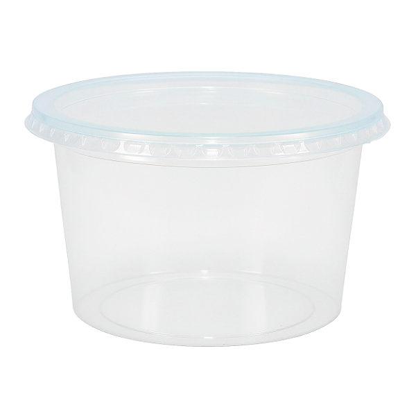 Kit Pote e Tampa PP 1000ml Redondo com 24 Unidades | Rioplastic