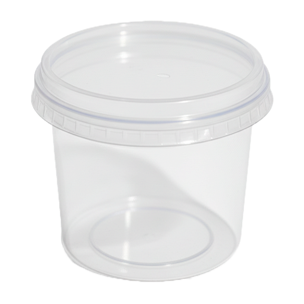 Kit Pote e Sobretampa PP 140ml Redondo com 24 Unidades | Rioplastic