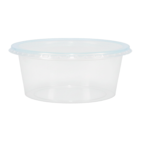 Kit Pote e Tampa PP 200ml Redondo com 24 Unidades | Rioplastic