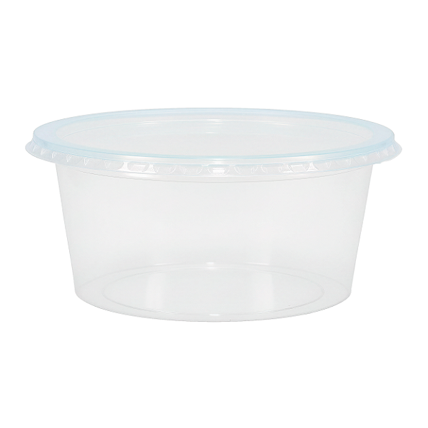 Kit Pote e Tampa PP 250ml Redondo com 24 Unidades | Rioplastic
