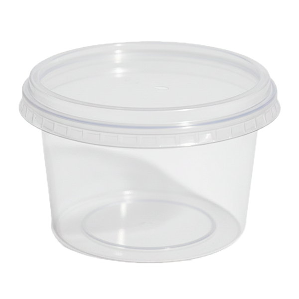 Kit Pote e Sobretampa PP 350ml Redondo com 24 Unidades | Rioplastic