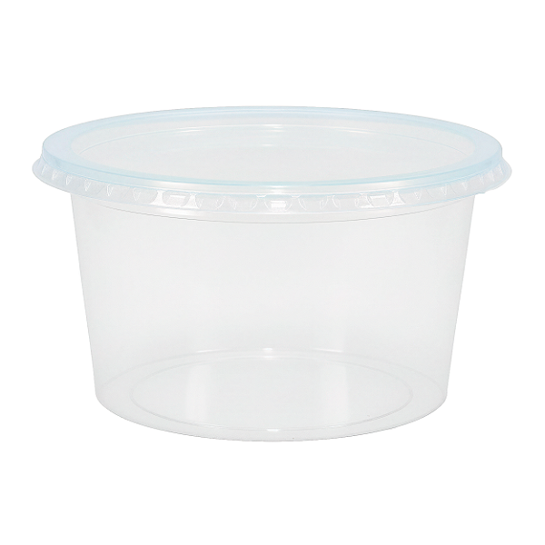 Kit Pote e Tampa PP 500ml Redondo com 24 Unidades | Rioplastic