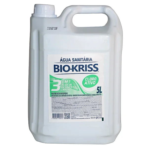 Água Sanitária Cloro Ativo 5L | Bio-Kriss