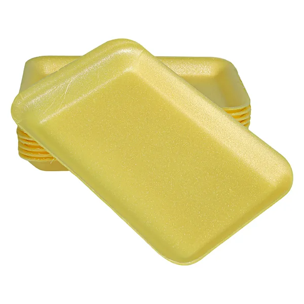 Bandeja Rasa de EPS Amarela BR-02AM 14x21x1,7cm | Bom Apetite