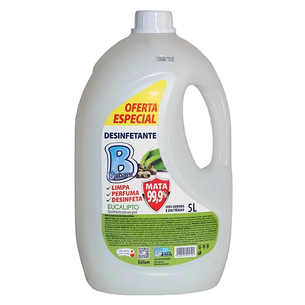 Desinfetante Perfumado Eucalipto 5L | Barbarex