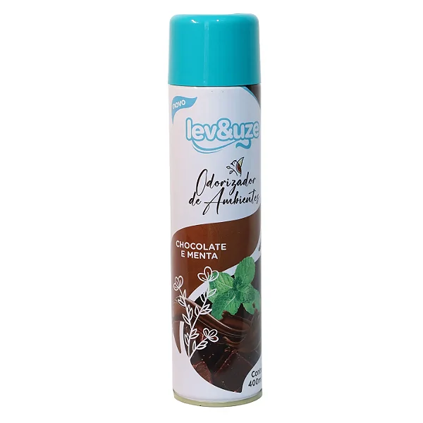 Odorizador de Ambientes Aerossol Chocolate e Menta 400ml | Lev&Uze