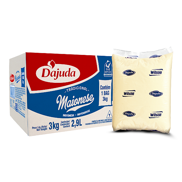 Maionese Tradicional Bag D'ajuda com 3kg