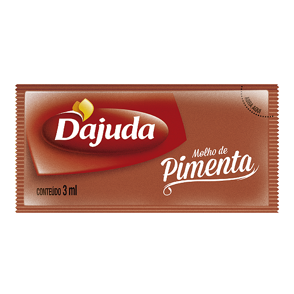 Sachê de Molho de Pimenta 3ml D'ajuda com 250 Sachês