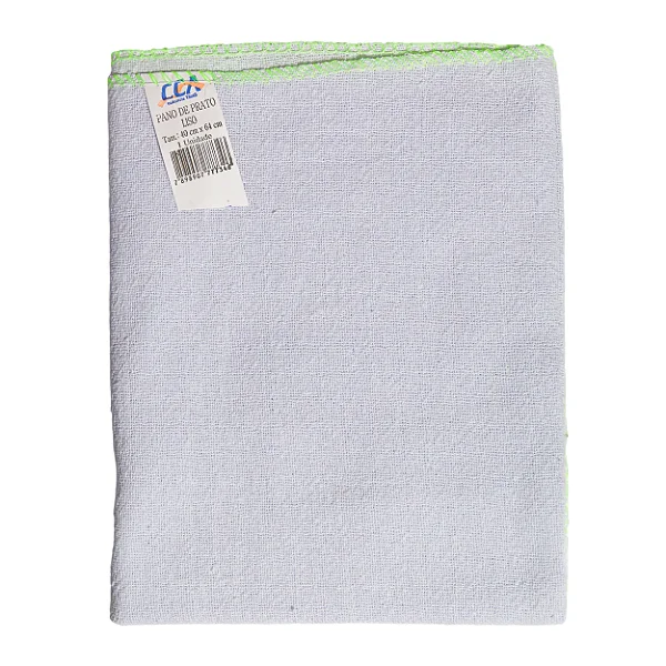 PANO DE PRATO S/ BAINHA LISO 40X64CM 1 UN