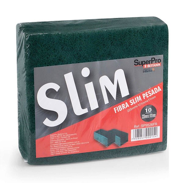 Fibra Slim Verde para Limpezas Pesadas • SuperPro Bettanin