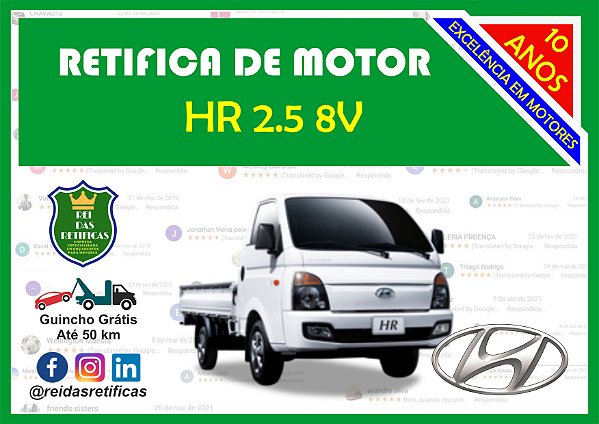 Retifica de Motores HR 2.5 8V 2010/2012