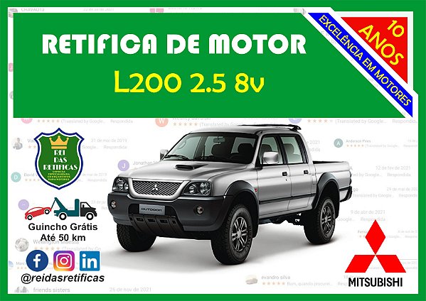 Retifica de Motores L200 2.5 8V