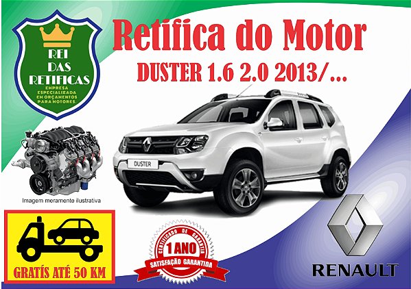 Retifica de Motores - Duster 1.6/2.0 - 2013/...