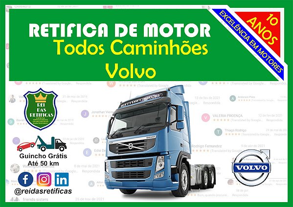 Retifica de Motores Caminhões Volvo