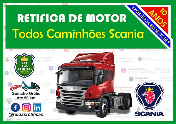 Retifica de Motores Caminhões Scania