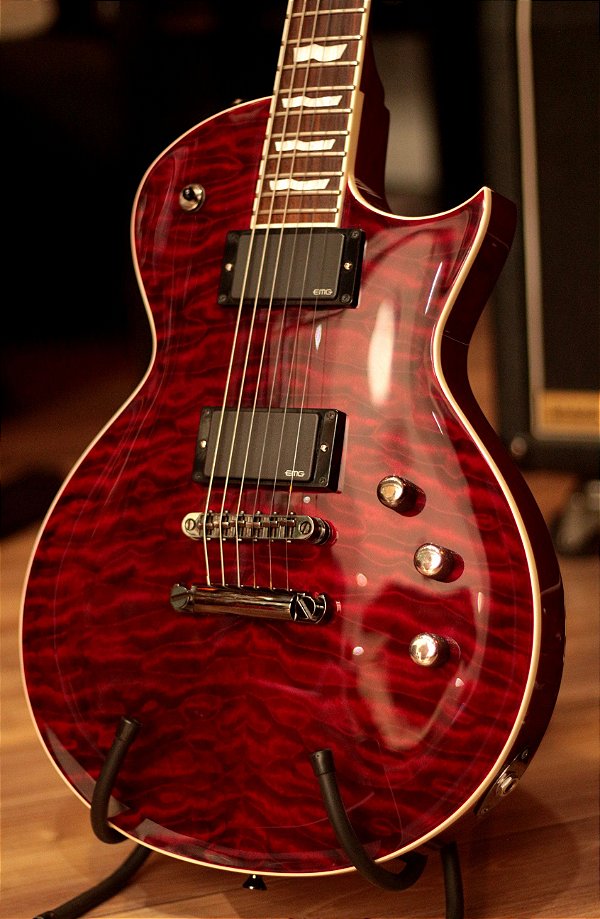 Guitarra ESP Eclipse -II QM See Thru Black Cherry (Japan)