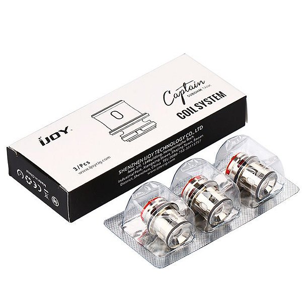 IJOY Captain SUB OHM CA Coil 3pcs  (Pack c/ 3 unidades.)