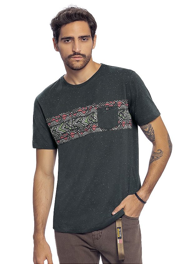 camisa étnica masculina