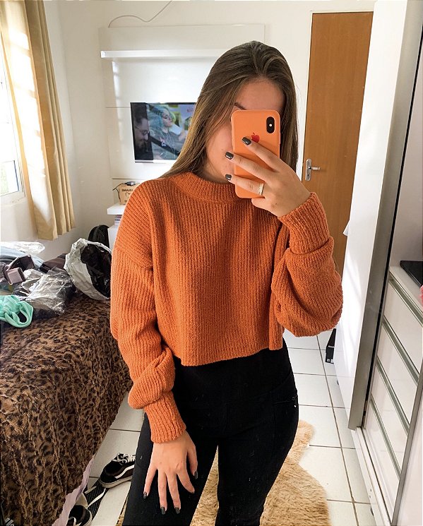 Cropped Mousse Manga Fofa Terra