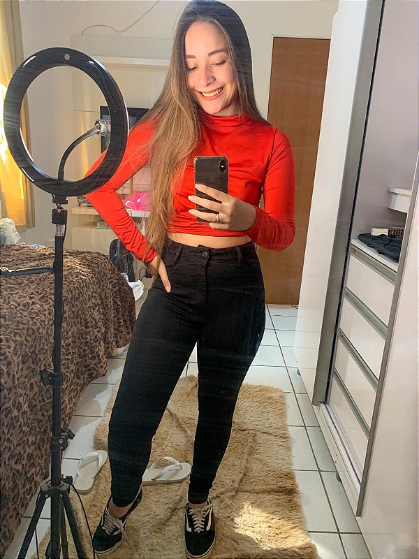 Calça Hot Pants Preta Lisa