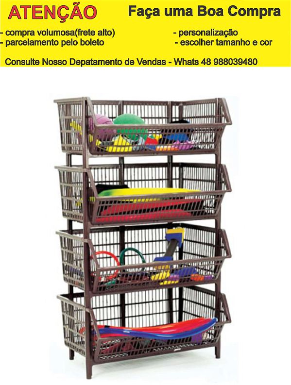 WT Cesto Expositor Plástico