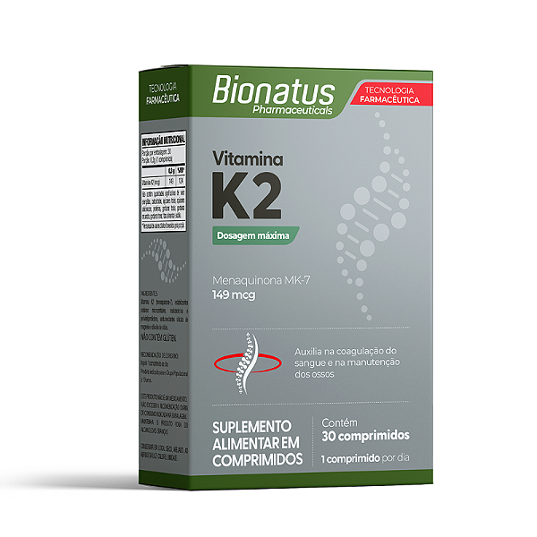 Bionatus - Vitamina K2 Cartucho 30comp
