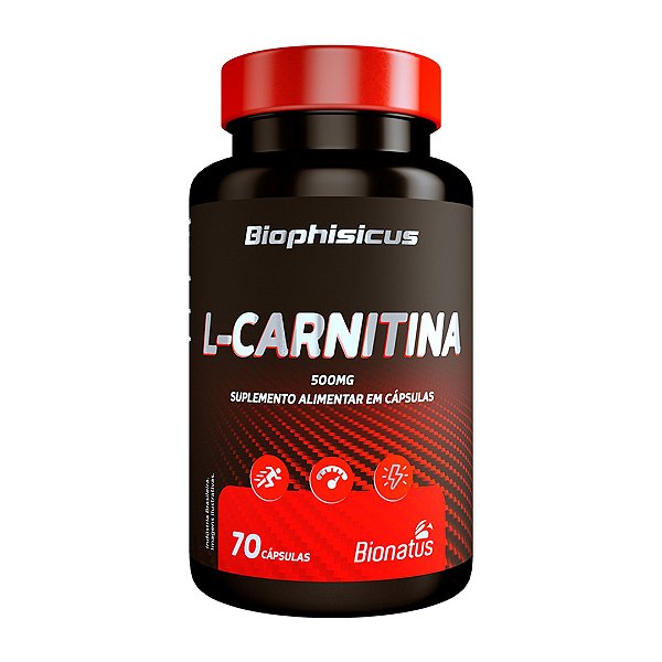 Biophisicus - L-Carnitina 500mg 60caps + 10 grátis