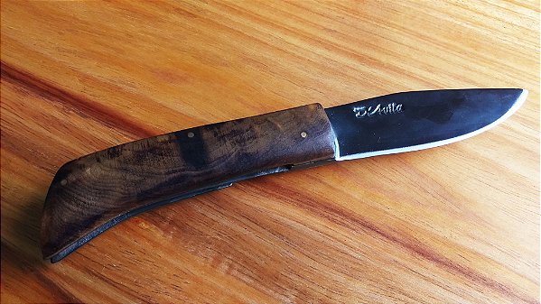 Canivete 3,5” Forjado em aço carbono 5160, fosfatizado.
