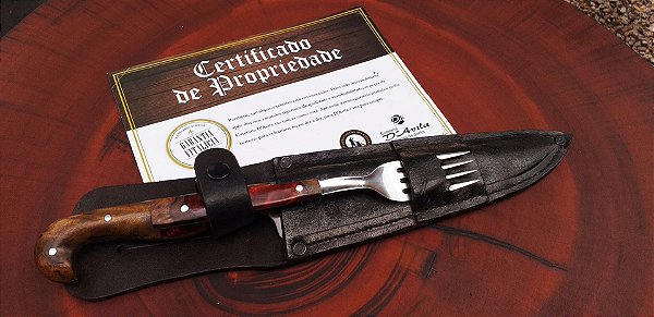 Conjunto faca e garfo , cabo Hibrido