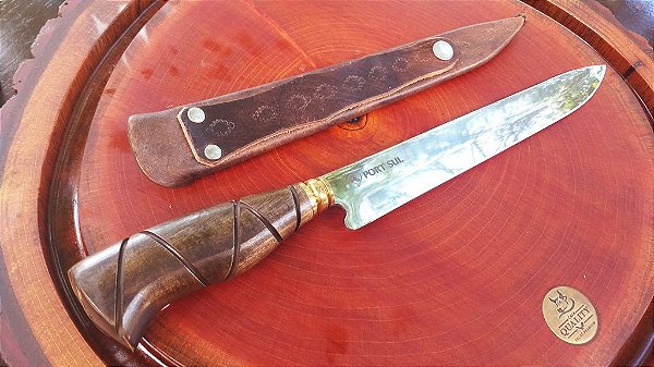 FACA ARTESANAL INOX CHURRASCO 9"