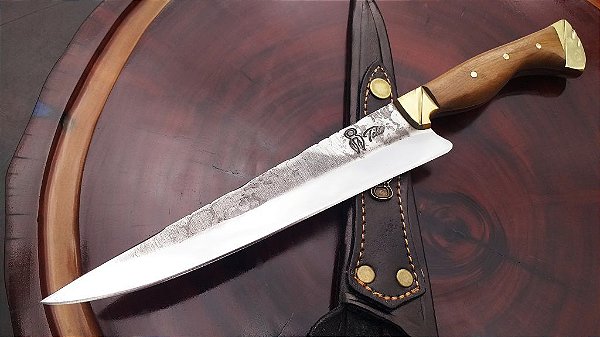 Faca Artesanal Gaúcha 8'' Brut Forj