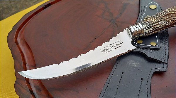 FACA FILETEIRA EM AÇO INOX, CABO EM RESINA