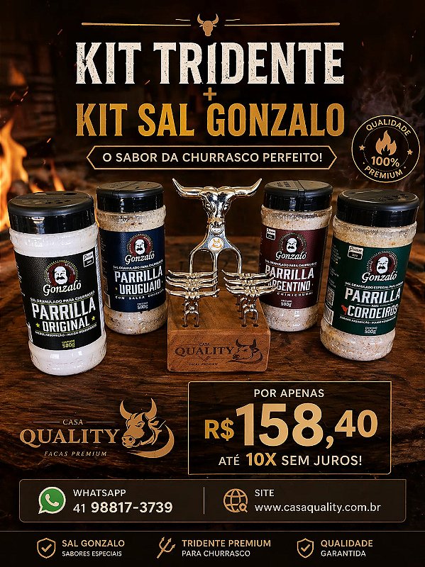 KIT DE SAL PARRILLA + KIT TRIDENTE